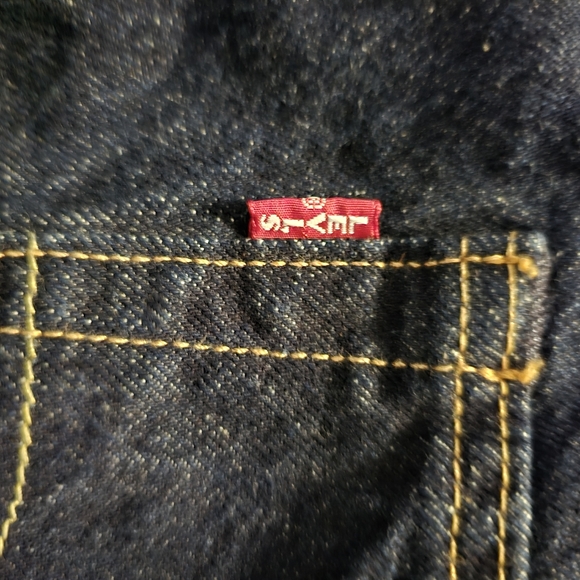 Levi's 501 (Big E) Original Fit Dark Wash NO Stretch 34x32 - Picture 6 of 10